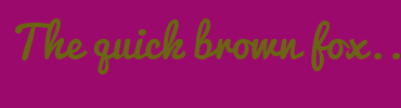 Image with Font Color 6B6412 and Background Color 9C096C